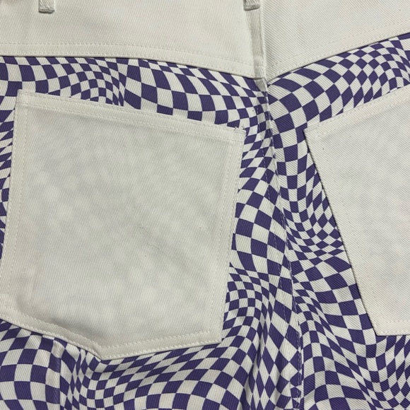 Sold out Lisa Says Gah Psychedelic Wavy Checkered Pants - Picture 4 of 5